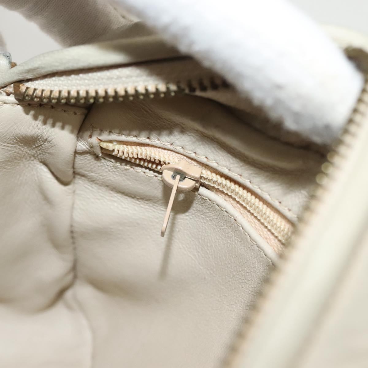 Chanel Vintage Diamond CC Camera Bag Quilted Lambskin, BEIGE, LEATHER, Shoulder bag