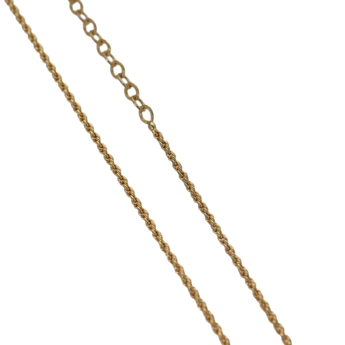 Christian Dior CD Pendant Necklace Metal, GOLD, METAL, Necklace