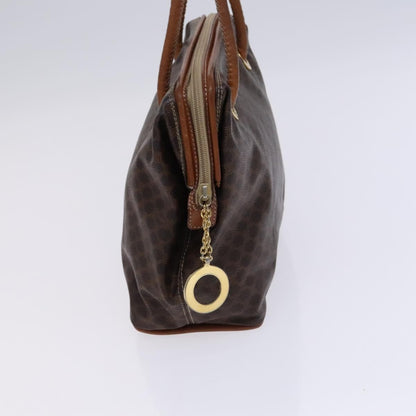 Celine Vintage Macadam Shoulder Bag Canvas, BROWN, CANVAS, Shoulder bag