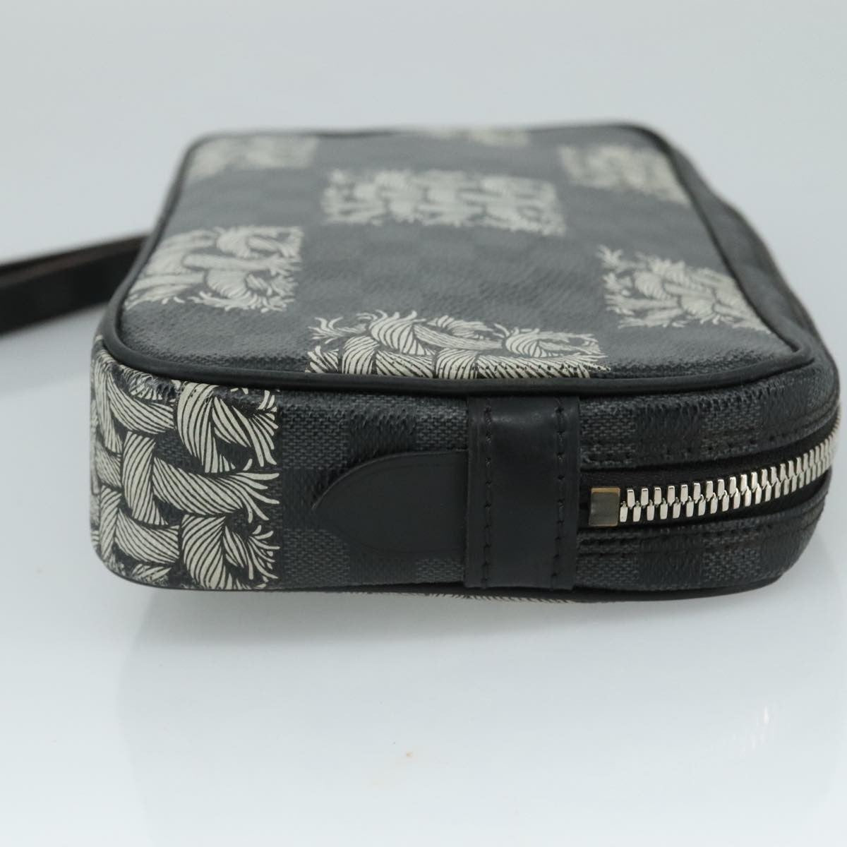 Louis Vuitton Pochette Volga Limited Edition Nemeth Damier Graphite, GRAY, CANVAS, Clutche & pouche
