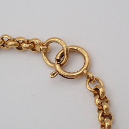 Chanel Vintage CC Heart Pendant Long Necklace Metal, Gold, Gold Plated, Necklace