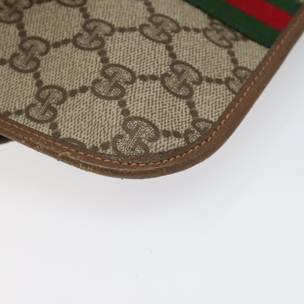 Gucci Ophidia Flap Clutch GG Coated Canvas, BEIGE, CANVAS, Clutche & pouche