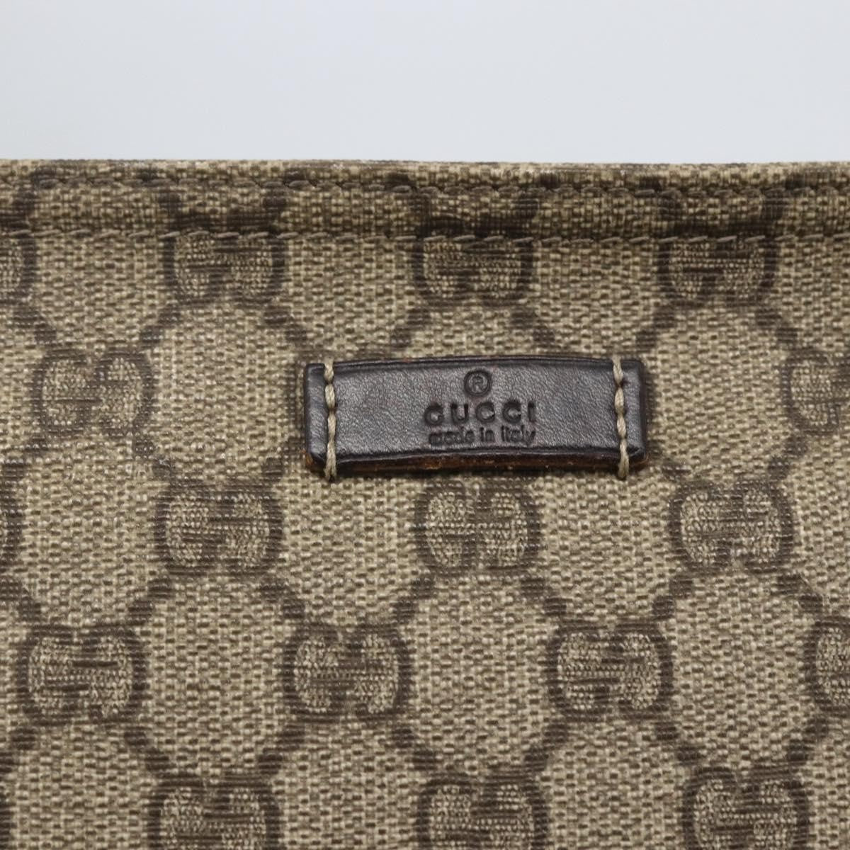 Gucci Zip Top Messenger Bag GG Coated Canvas, BEIGE, CANVAS, Shoulder bag