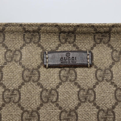 Gucci Zip Top Messenger Bag GG Coated Canvas, BEIGE, CANVAS, Shoulder bag