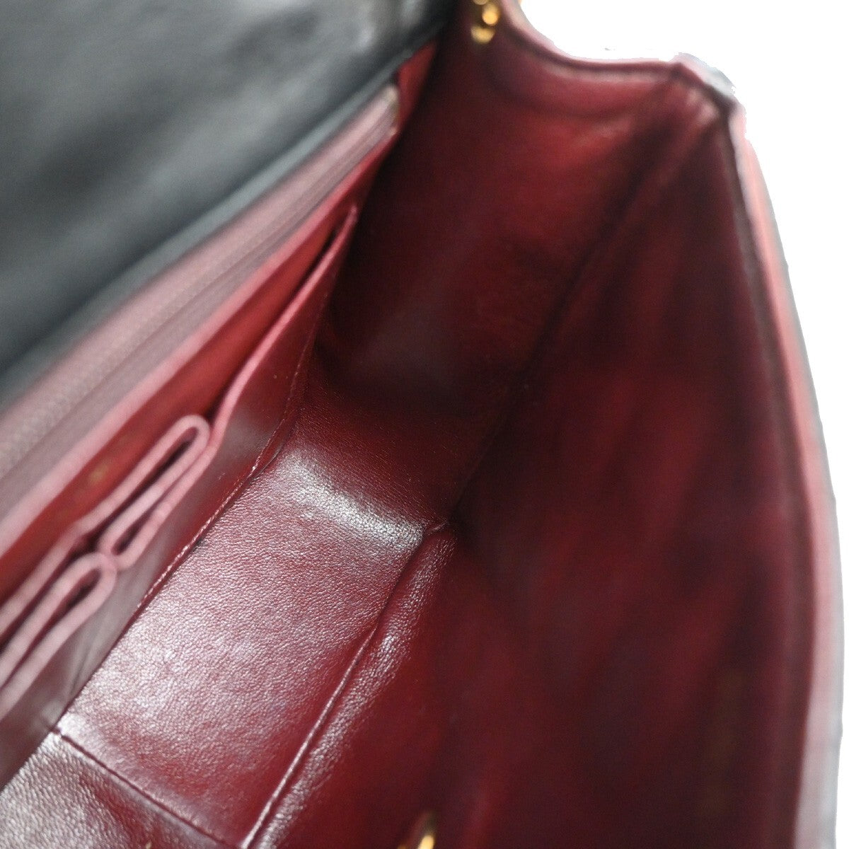 Chanel Vintage Square Classic Flap Bag Quilted Lambskin, BLACK, LEATHER, Shoulder bag