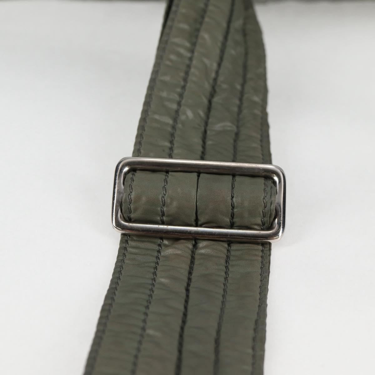 Chanel Coco Cocoon Messenger Bag Quilted Nylon, KHAKI, NYLON, Crossbody bag