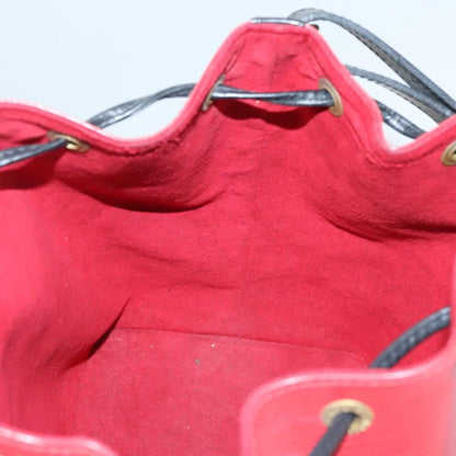 Louis Vuitton Petit Noe Handbag Two Tone Epi Leather, RED, LEATHER, Handbag