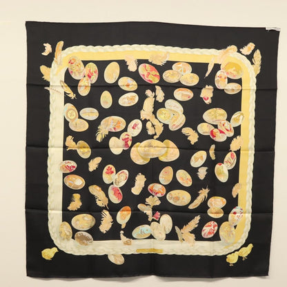Hermes Carré 90 Silk multicolor, BLACK, SILK, Scarve & shawl