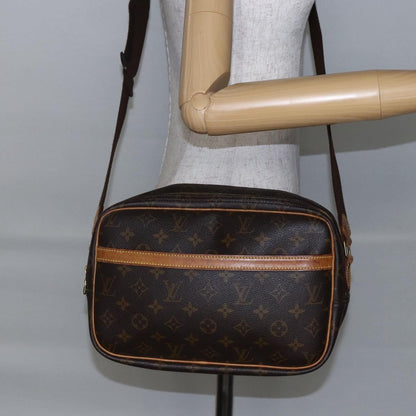 Louis Vuitton Reporter Bag Monogram Canvas, BROWN, CANVAS, Crossbody bag