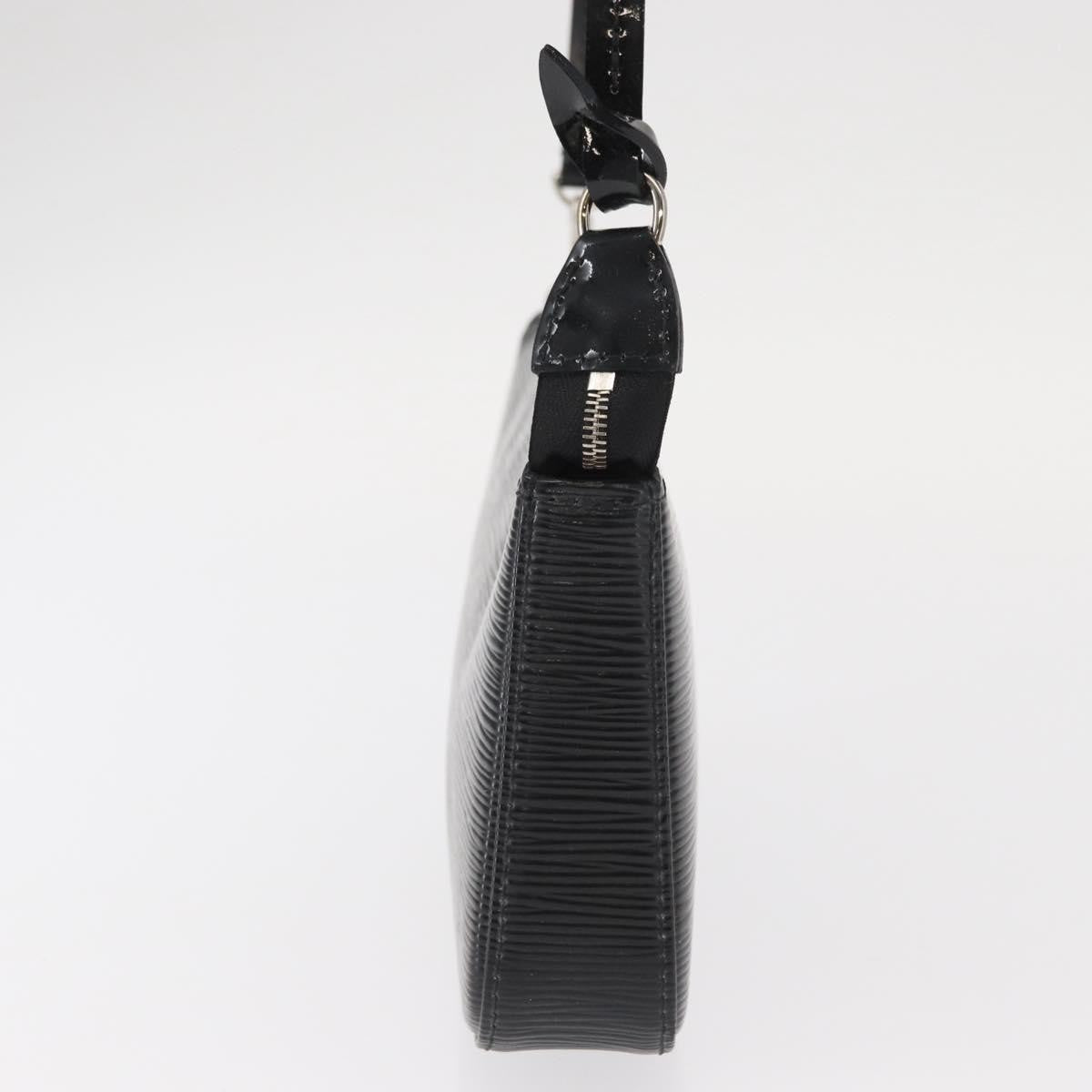 Louis Vuitton Pochette Accessoires NM Electric Epi Leather, BLACK, LEATHER, Clutche & pouche