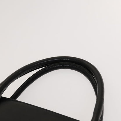 Versace Vintage Handbag Leather, BLACK, LEATHER, Handbag