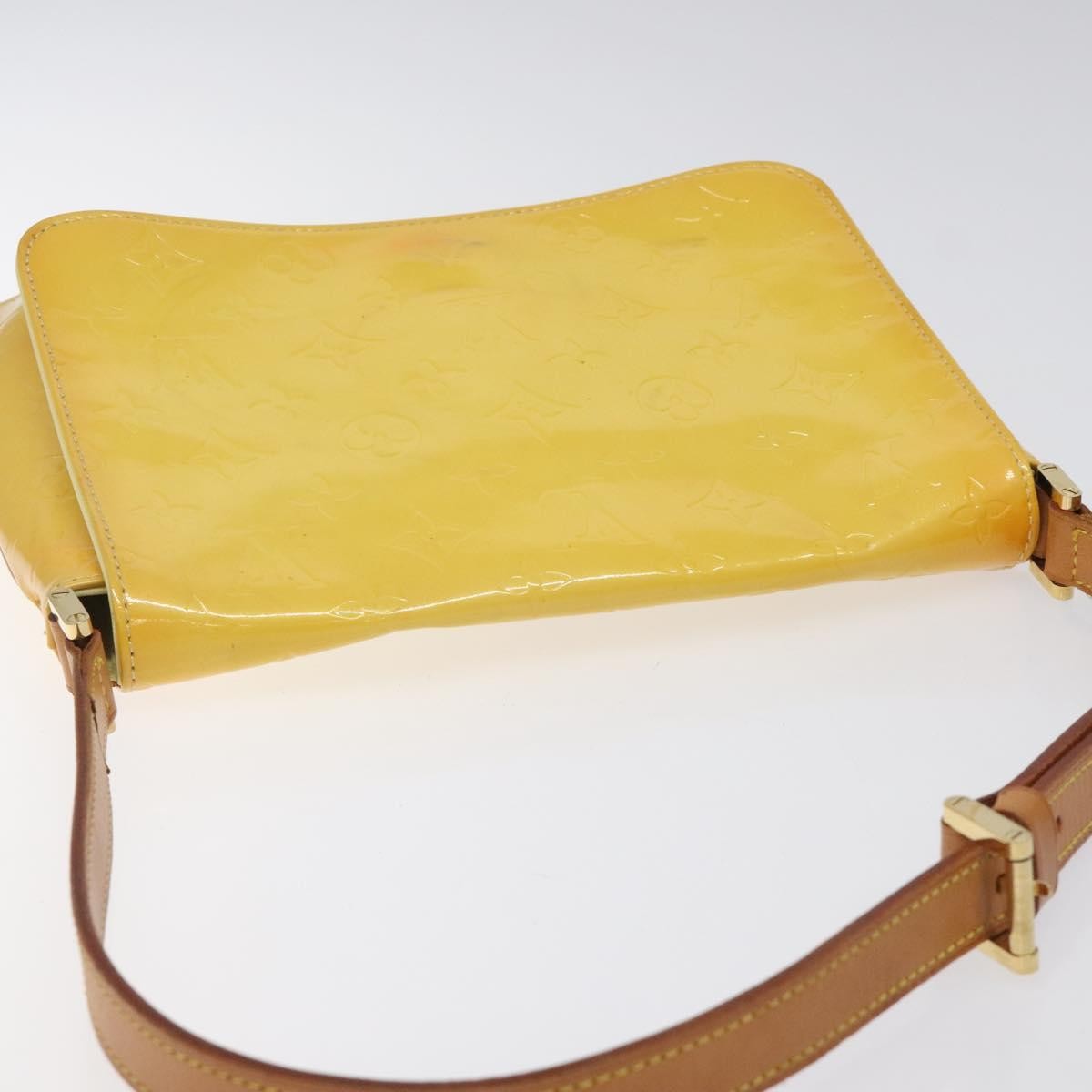Louis Vuitton Thompson Street Handbag Monogram Vernis, YELLOW, PATENT_LEATHER, Handbag