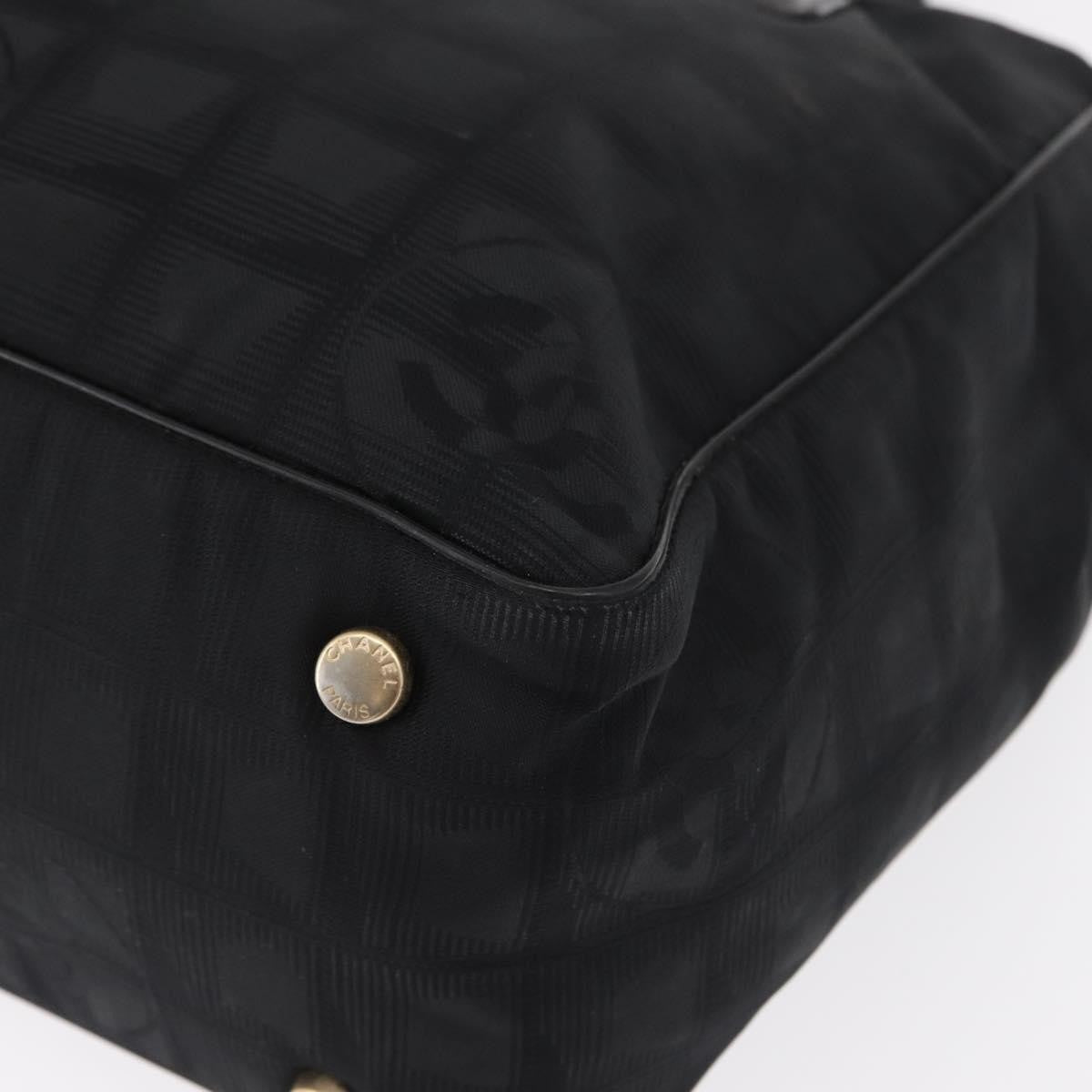 Chanel Travel Line Tote Nylon, BLACK, NYLON, Tote bag