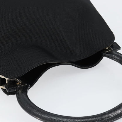 Salvatore Ferragamo Vintage Handbag Nylon, Black, Nylon, Handbag