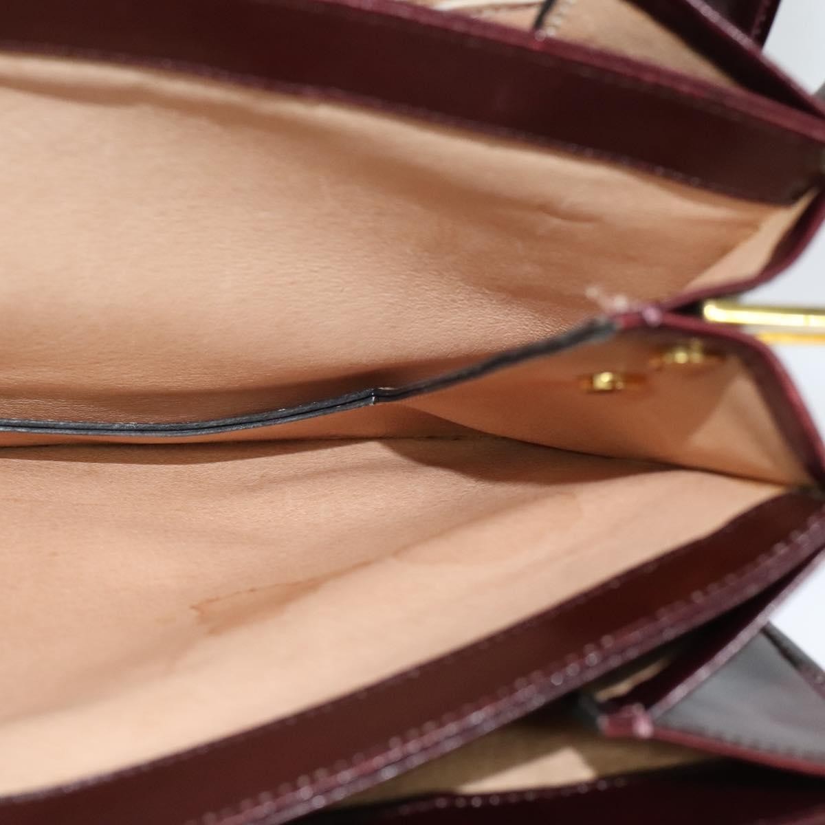 Bally Vintage Shoulder Bag Leather, Burgundy, Leather, Shoulder Bag