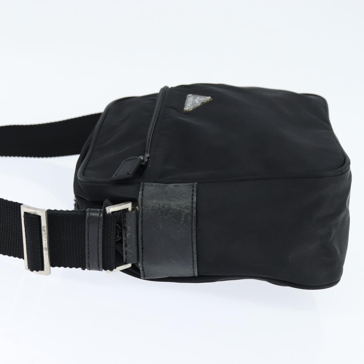 Prada Front Pocket Camera Bag Tessuto, BLACK, NYLON, Shoulder bag