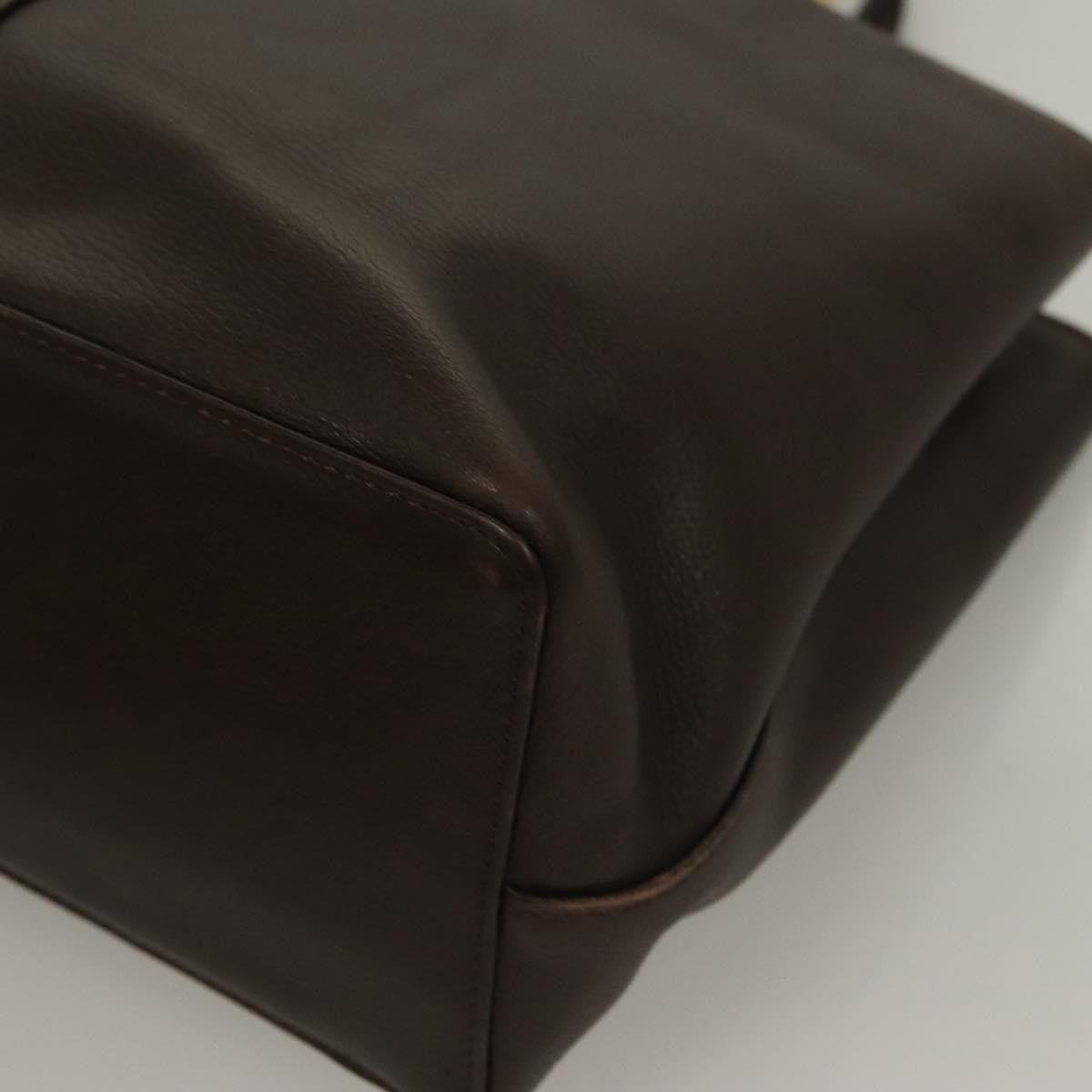 Burberry Vintage Handbag Leather, BROWN, LEATHER, Handbag
