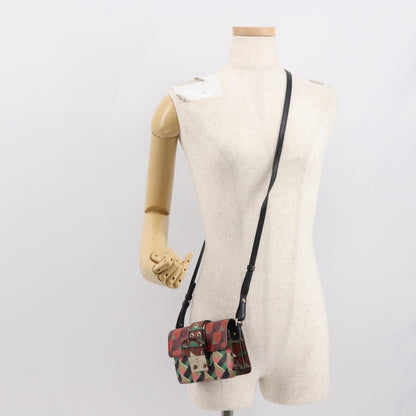 Valentino Garavani Glam Lock Shoulder Bag Printed Leather, MULTICOLOUR, LEATHER, Shoulder bag
