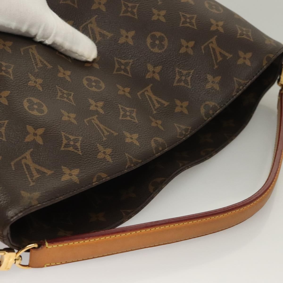 Louis Vuitton Melie Handbag Monogram Canvas, BROWN, CANVAS, Shoulder bag
