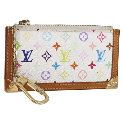 Louis Vuitton Pochette Clés Monogram Canvas, WHITE, CANVAS, Wallets