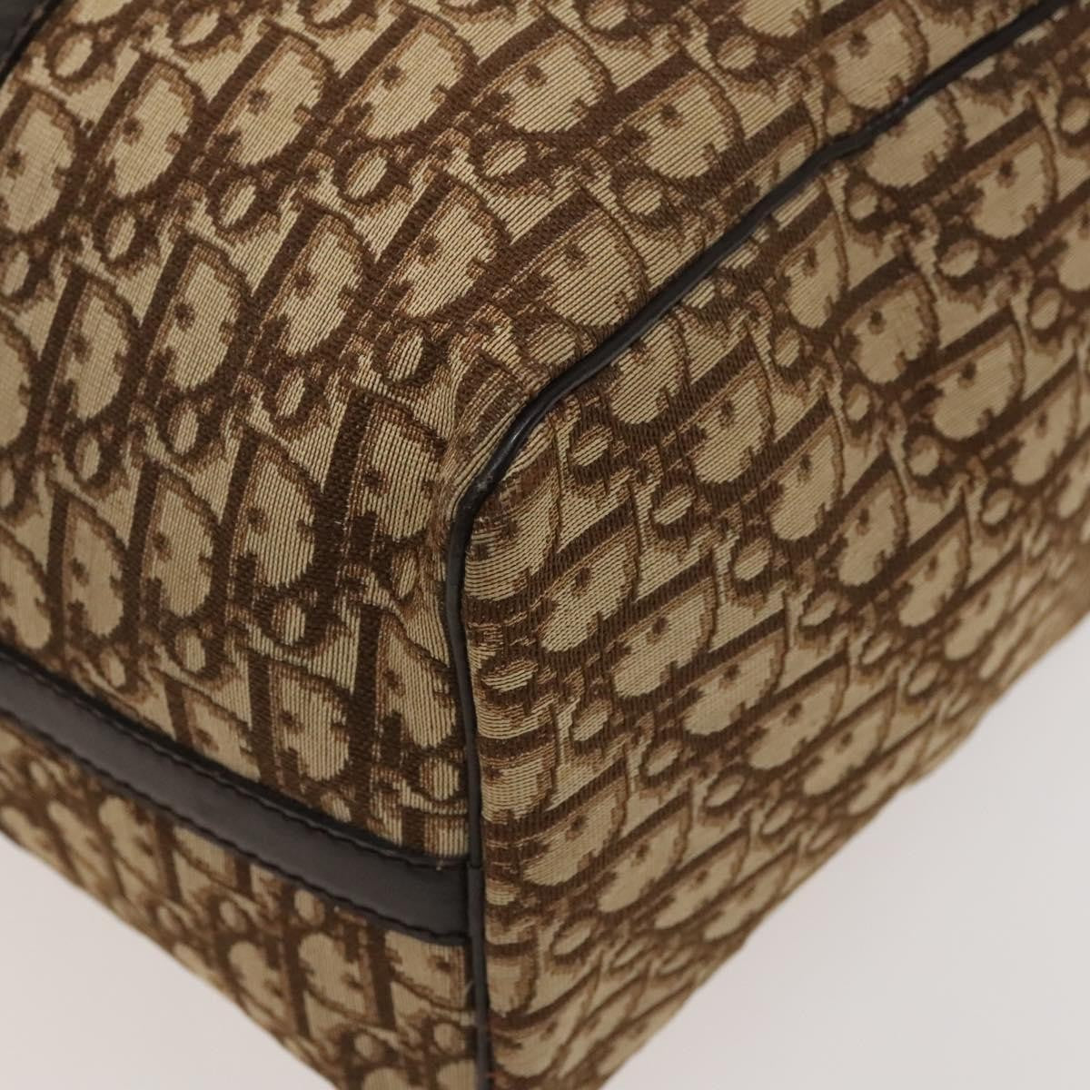 Christian Dior Vintage Trotter Boston Bag Diorissimo Canvas, BROWN, CANVAS, Handbag