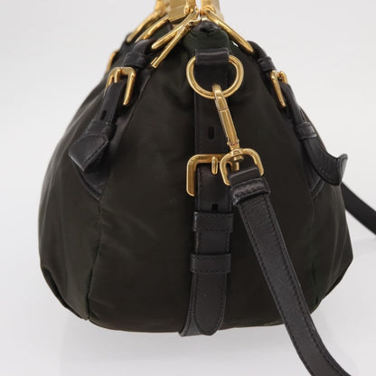Prada Vintage Handbag Tessuto, KHAKI, NYLON, Handbag