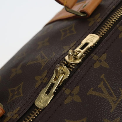 Louis Vuitton Keepall Bag Monogram Canvas, BROWN, CANVAS, Travel bag
