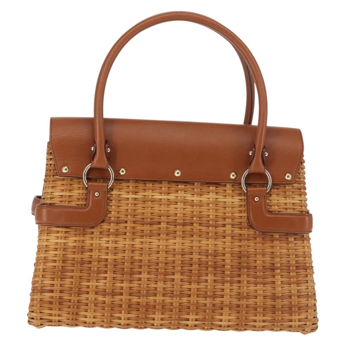 Salvatore Ferragamo Gancini mini handbag Wood, BEIGE, WOOD, Handbag