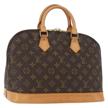 Louis Vuitton Alma Handbag Monogram Canvas, BROWN, CANVAS, Handbag