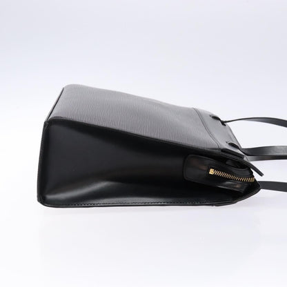 Louis Vuitton Croisette Handbag Epi Leather, BLACK, LEATHER, Tote bag