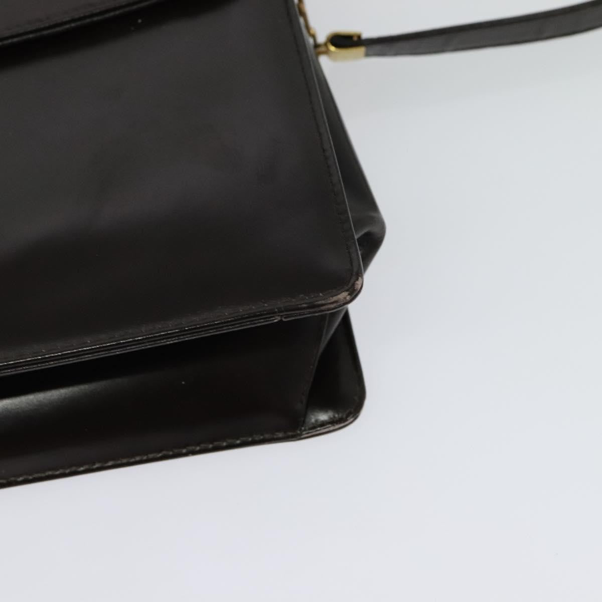 Christian Dior Vintage Shoulder Bag Leather, BROWN, LEATHER, Shoulder bag
