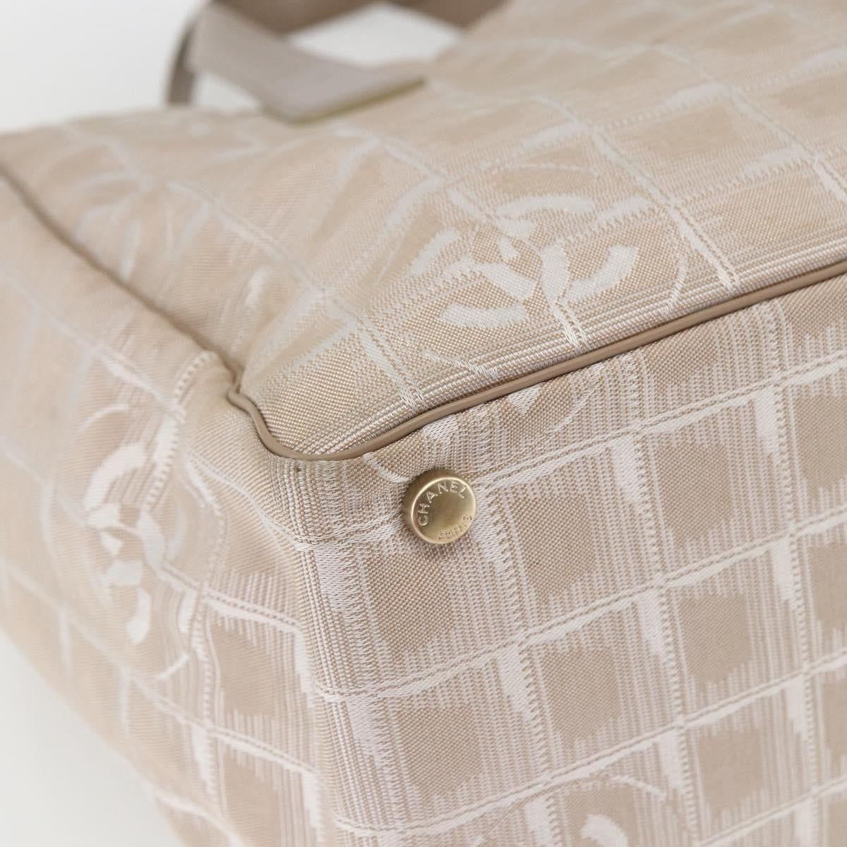 Chanel Travel Line Tote Nylon, BEIGE, NYLON, Tote bag