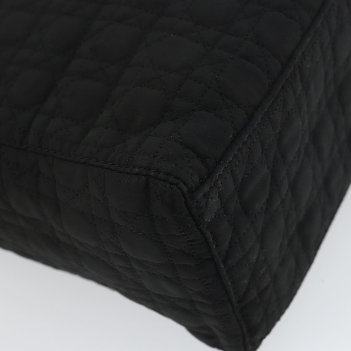 Christian Dior Vintage Lady Dior Bag Cannage Quilt Nylon, BLACK, NYLON, Handbag