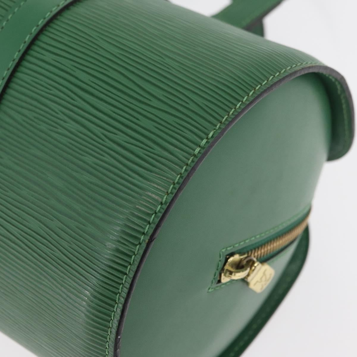 Louis Vuitton Soufflot Handbag Epi Leather, Green, Leather, Handbag