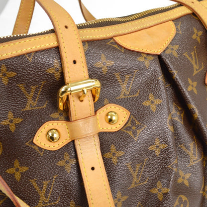 Louis Vuitton Palermo Handbag Monogram Canvas, BROWN, CANVAS, Tote bag