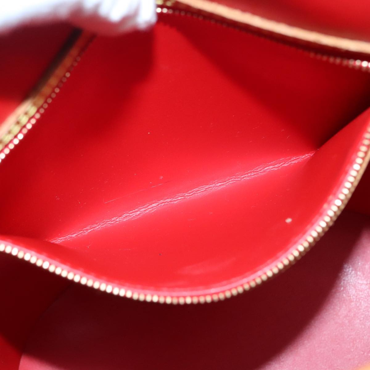 Louis Vuitton Bucket Bag Monogram Vernis, Red, Patent Leather, Shoulder Bag