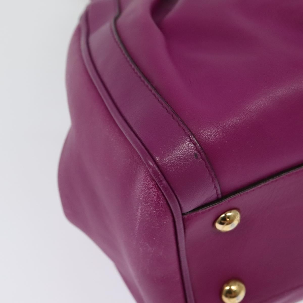 Salvatore Ferragamo Annabell Tote Leather, PURPLE, LEATHER, Handbag