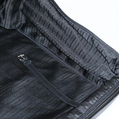 Prada Trunk Bag Nylon, BLACK, NYLON, Travel bag