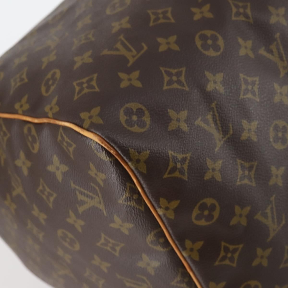 Louis Vuitton Keepall Bag Monogram Canvas, BROWN, CANVAS, Travel bag