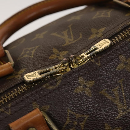 Louis Vuitton Keepall Bag Monogram Canvas, BROWN, CANVAS, Travel bag