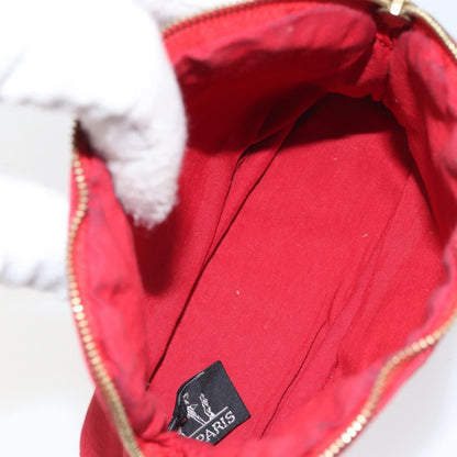 Hermes Bolide Travel Pouch Canvas, RED, CANVAS, Clutche & pouche