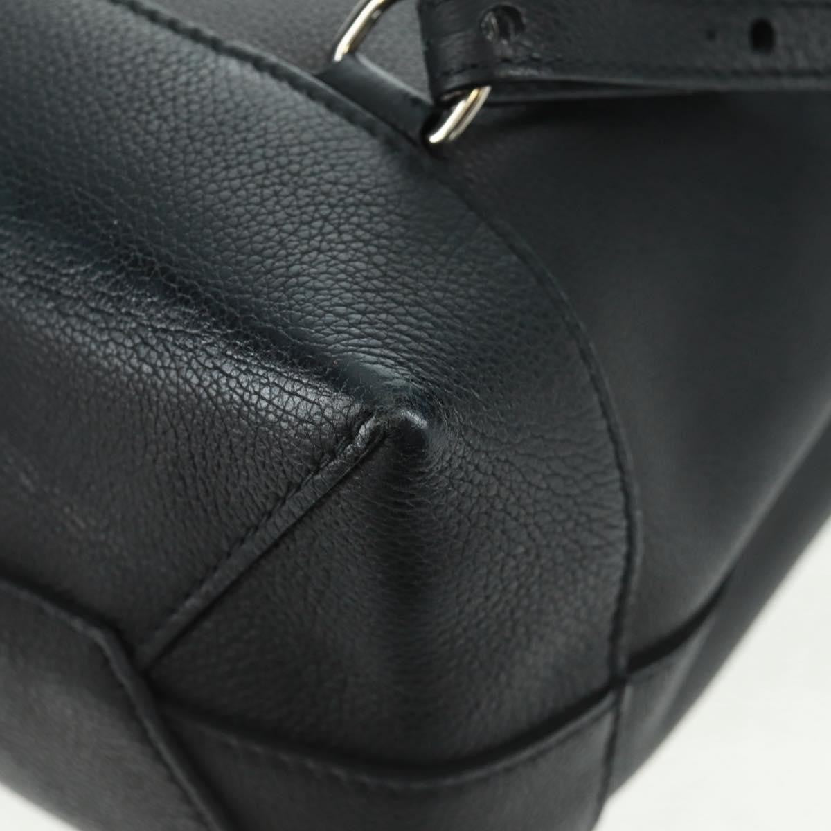 Louis Vuitton Lockme Backpack Leather, BLACK, LEATHER, Backpack