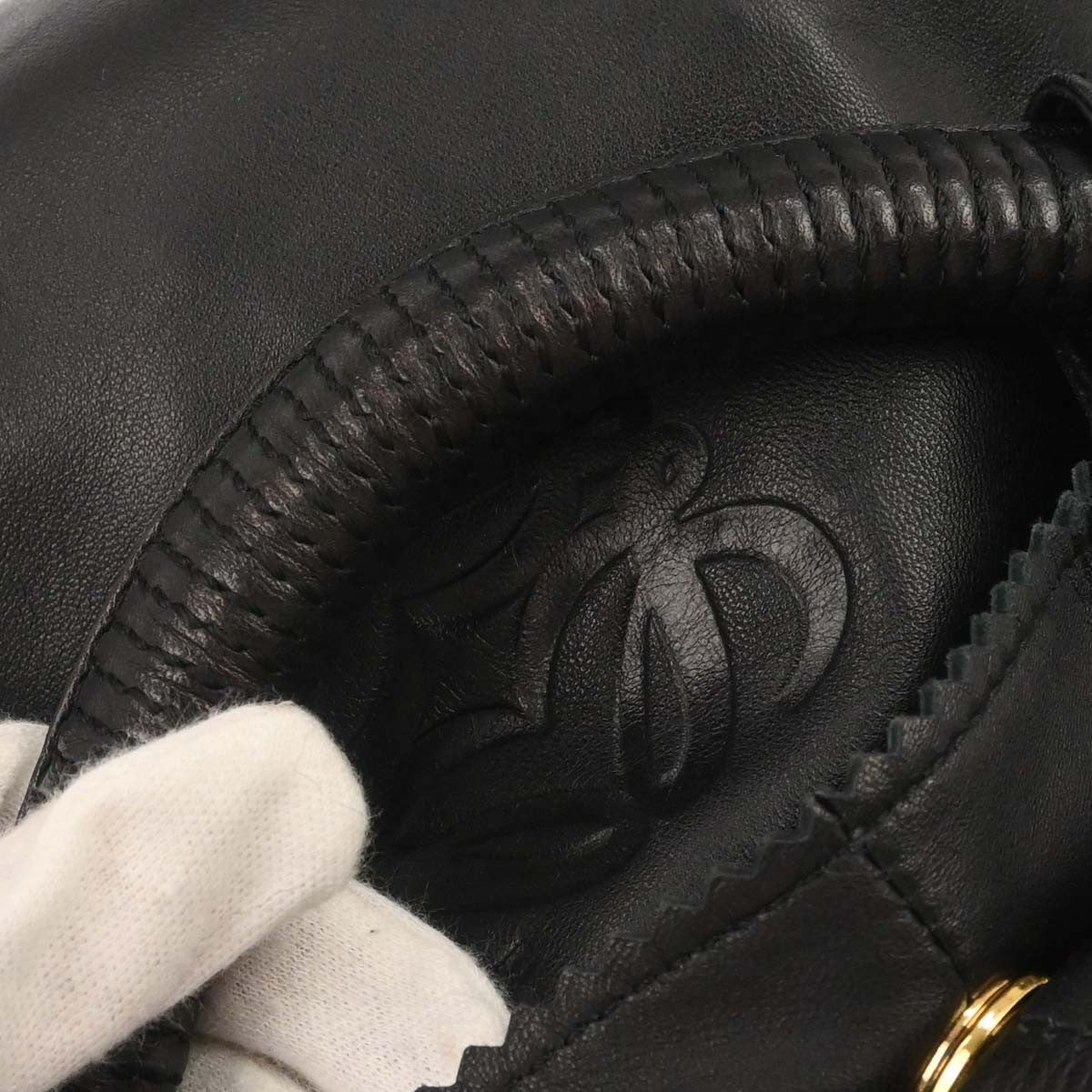 Loewe Anagram Logo Nappa Aire Hand Bag Leather, BLACK, LEATHER, Handbag