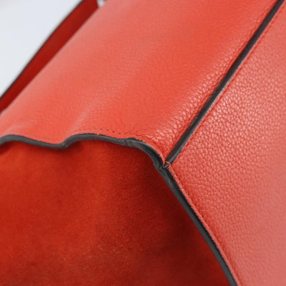 Celine Trapeze Bag Leather with Suede, Orange, Leather, Handbag