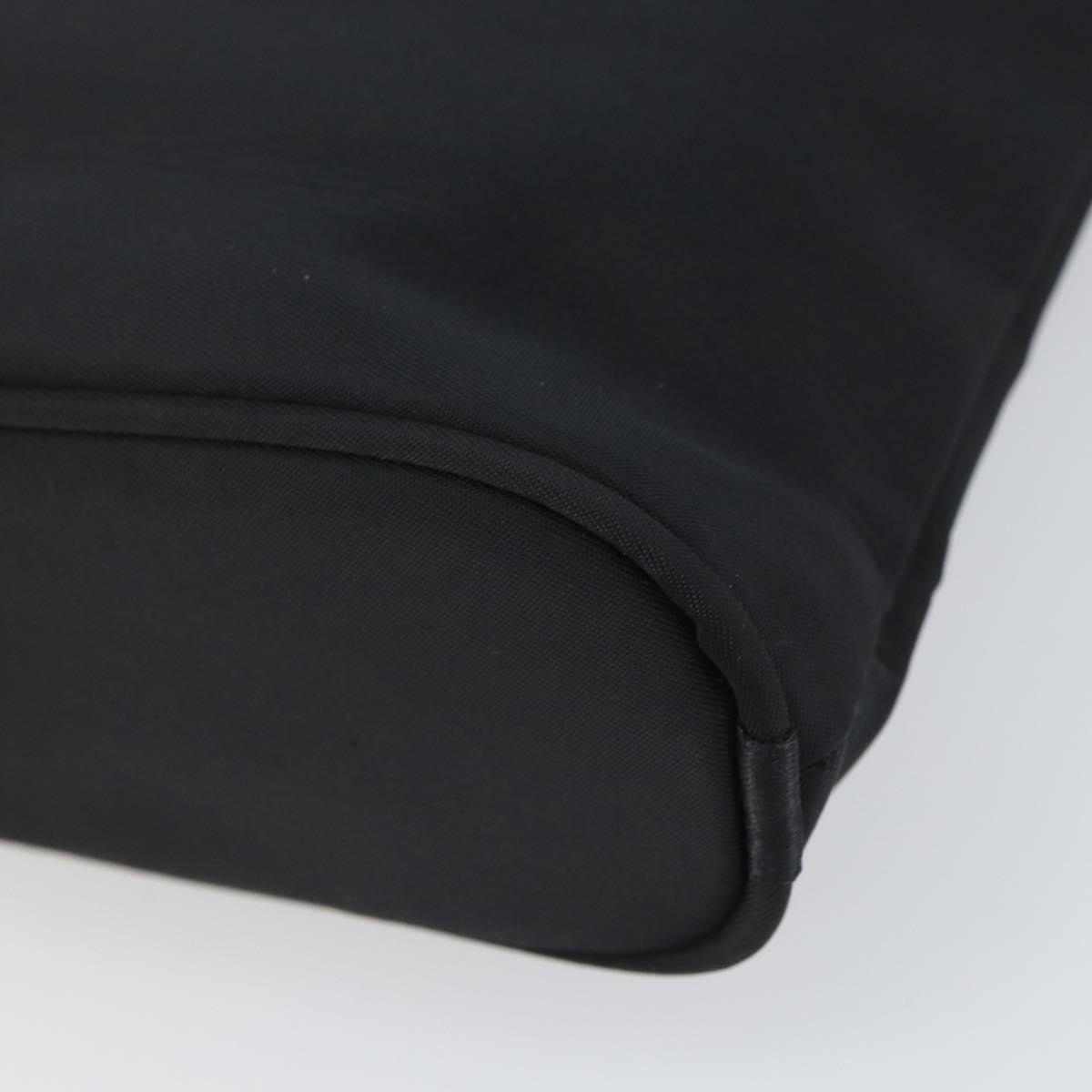 Celine Circle Logo Handbag Nylon, BLACK, NYLON, Handbag