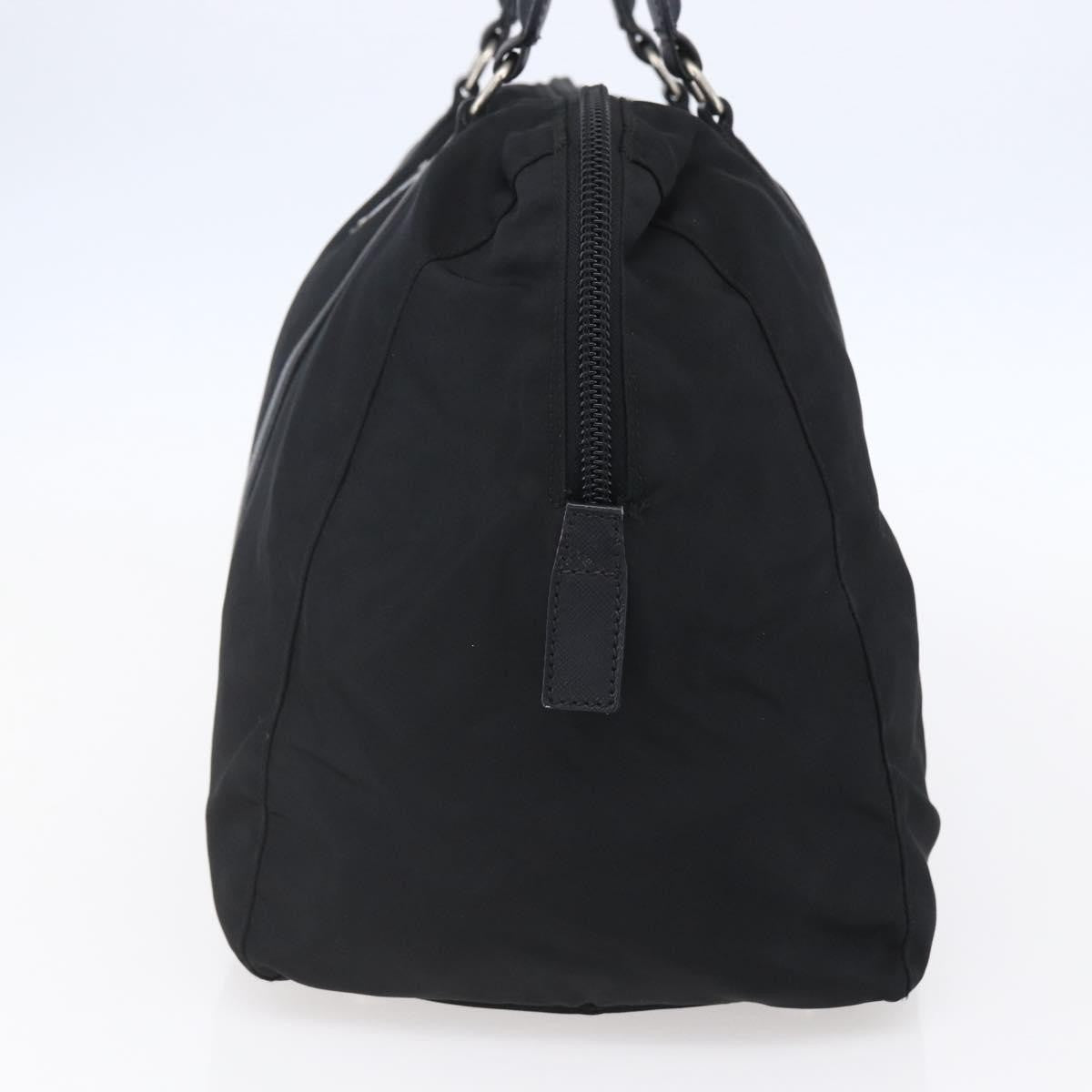 Prada Vintage Zip Handbag Tessuto, BLACK, NYLON, Handbag