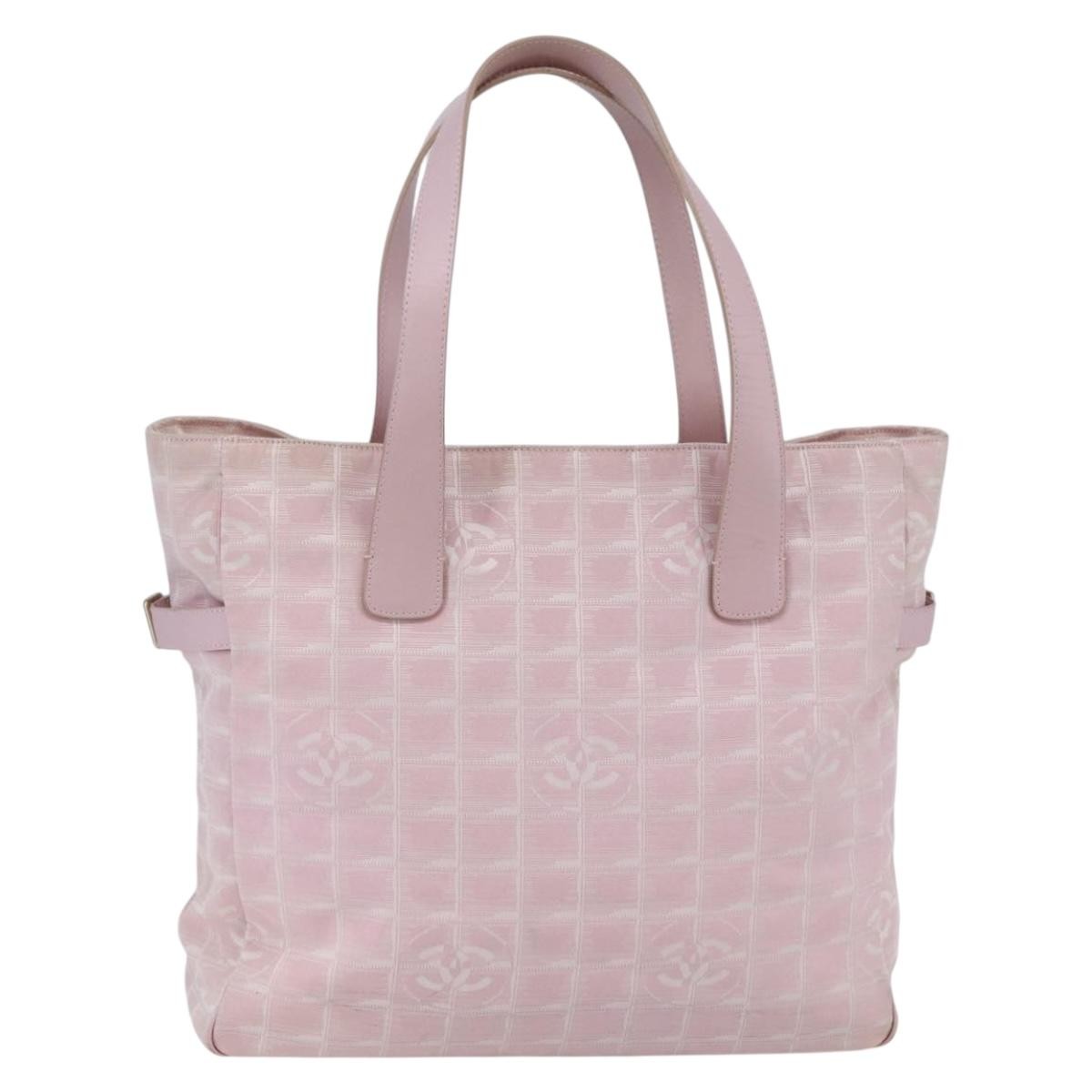 Chanel Travel Line Tote Nylon, PINK, NYLON, Tote bag