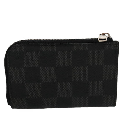 Louis Vuitton Porte-Monnaie NM Wallet Damier Graphite, GRAY, CANVAS, Wallets
