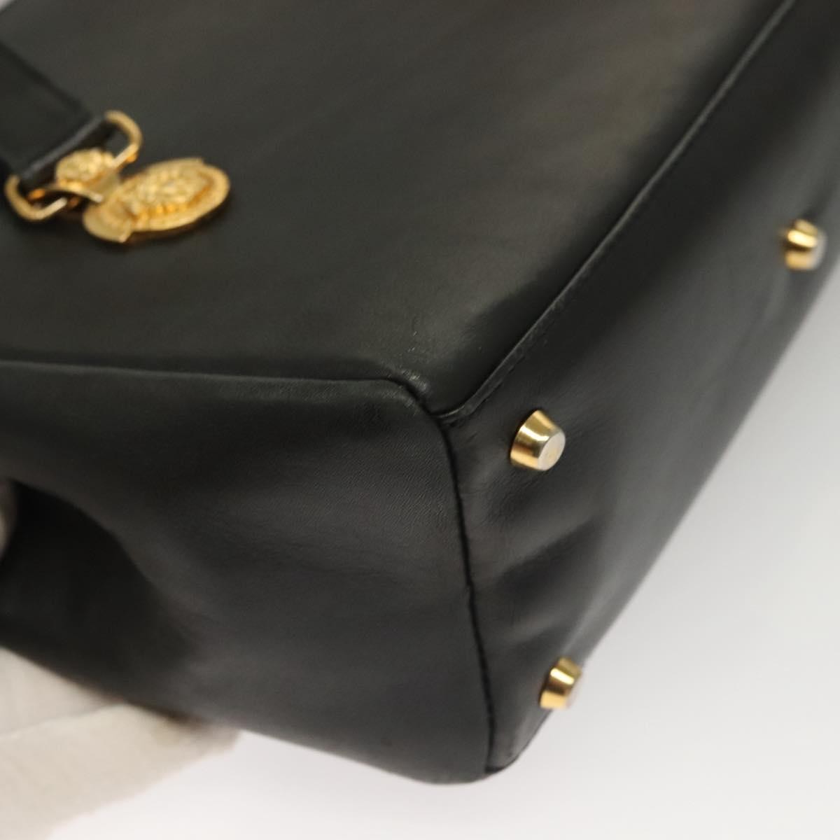 Versace Vintage Flap Shoulder Bag Leather, GOLD, LEATHER, Shoulder bag