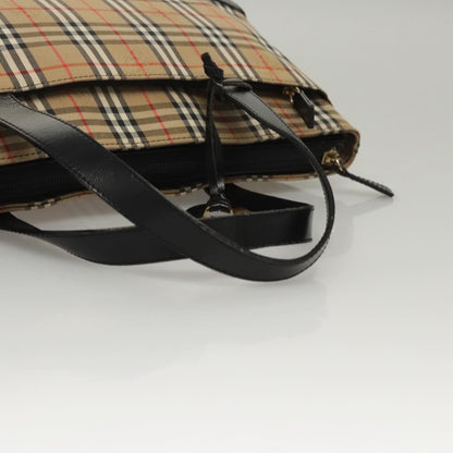 Burberry Nova Check Handbag Nova Check Canvas and leather, BEIGE, CANVAS, Handbag